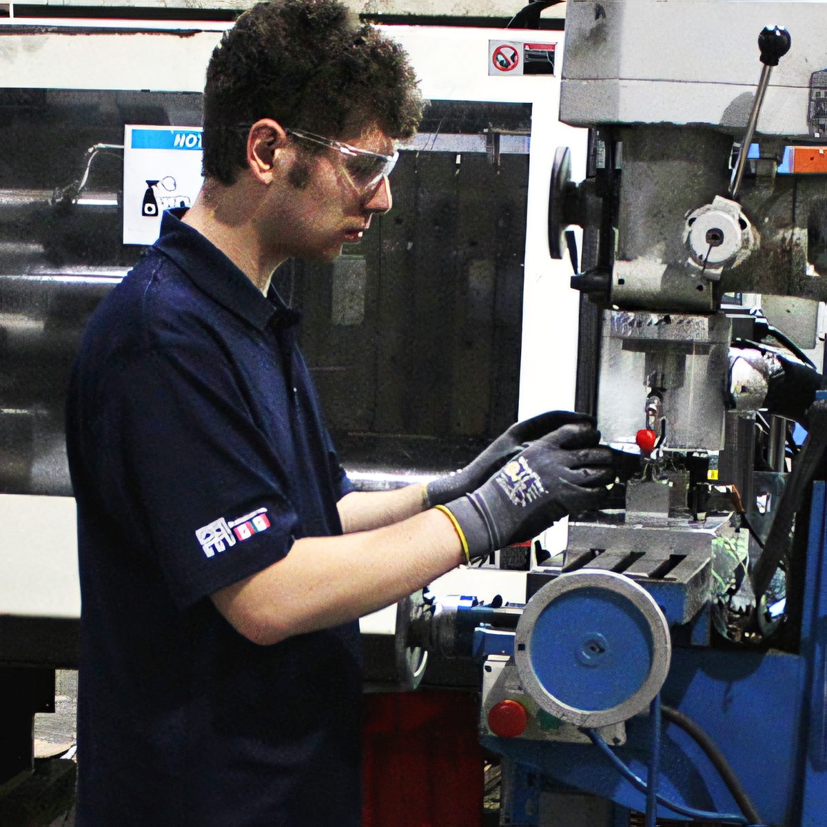 Heat-stake threaded inserts being pressed into a molded housing