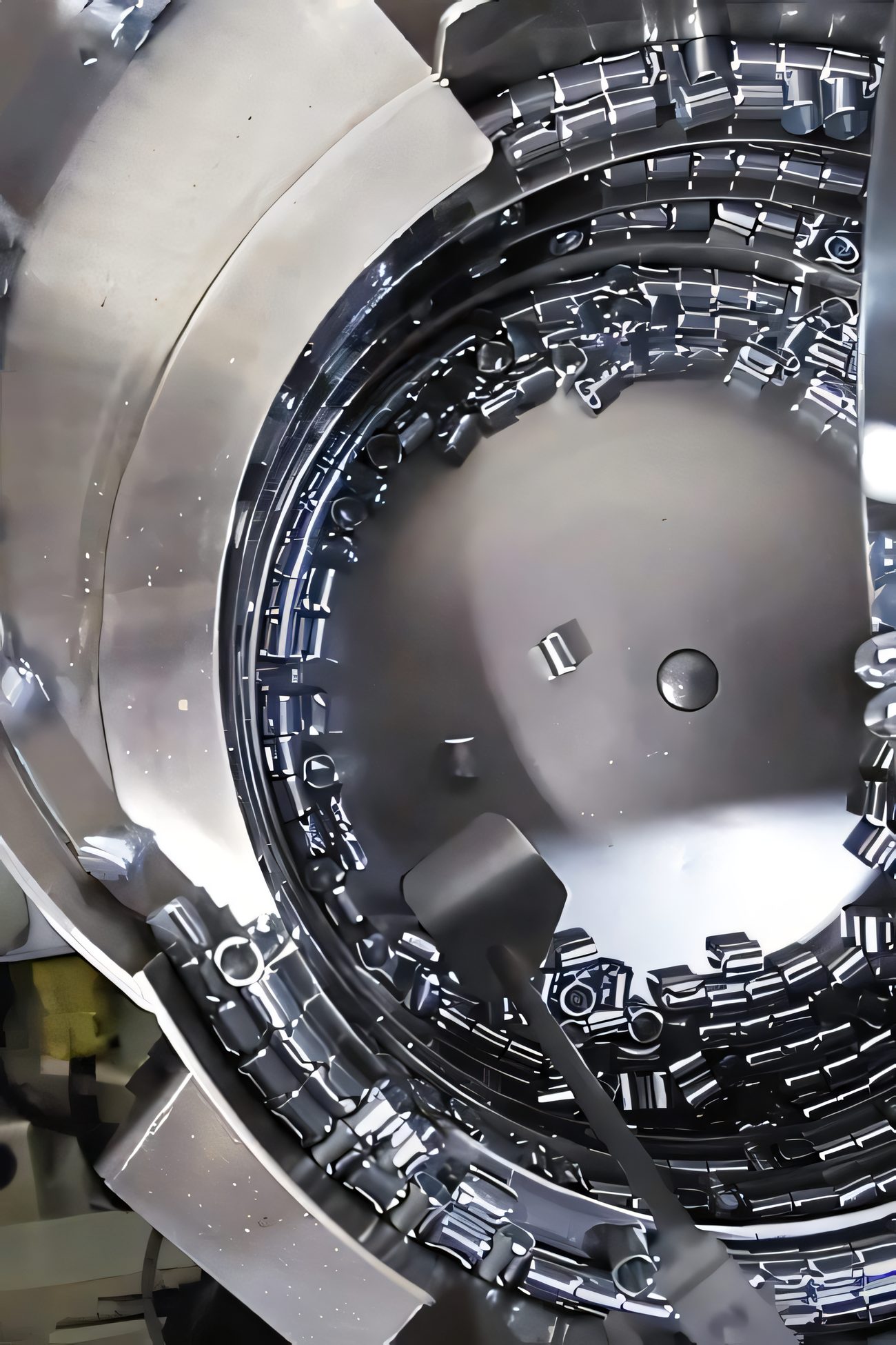 Vibratory feeder bowl handling molded components in a Protoplast assembly cell